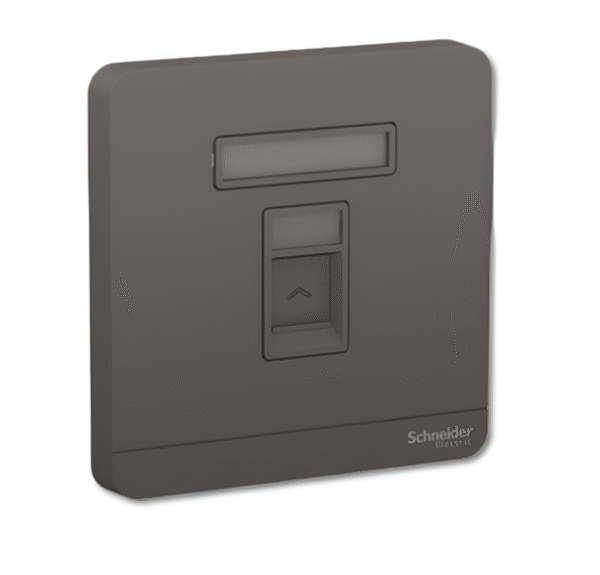 1 Gang Telephone Socket, Keystone on Shuttered Wallplate E8331RJS4 AVATAR ON E SCHNEIDER - Image 3