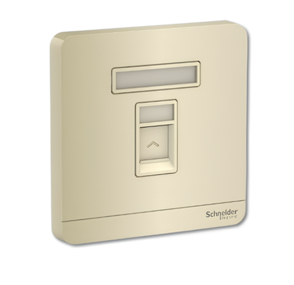 1 Gang Telephone Socket, Keystone on Shuttered Wallplate E8331RJS4 AVATAR ON E SCHNEIDER - Image 2