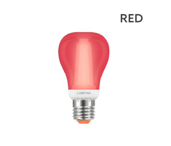หลอด LED 8w สีแดง, สีเหลือง, สีม่วง E27 รุ่น Dewy LAMPTAN