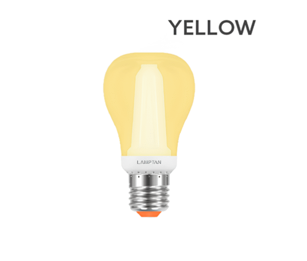 หลอด LED 8w สีแดง, สีเหลือง, สีม่วง E27 รุ่น Dewy LAMPTAN - Image 2