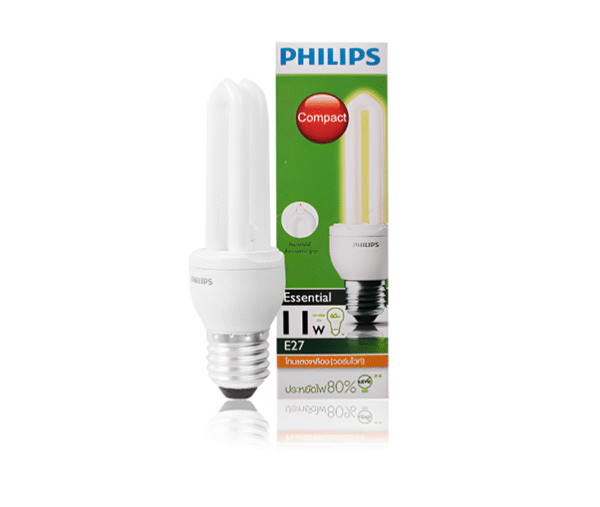 แพคคู่ หลอดตะเกียบ 2U 11W D/L PHILIPS