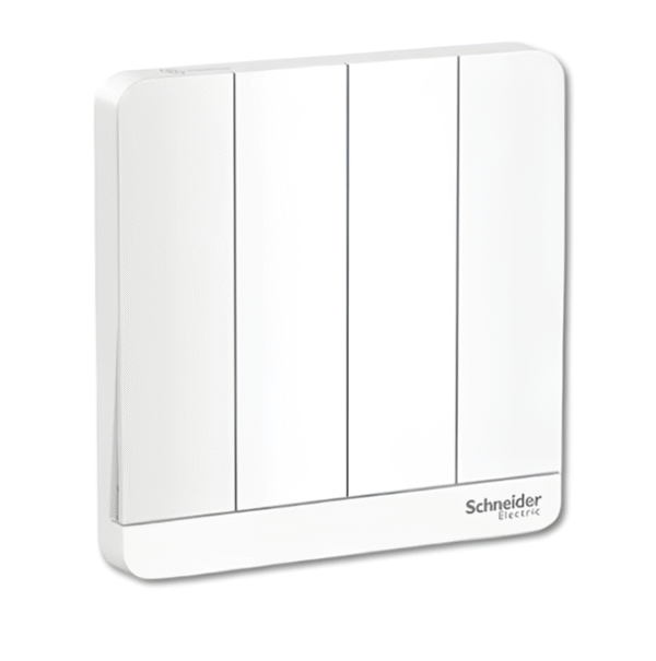 AvatarOn, 4 switches, 16AX, 250V, 1 way E8334L1 AVATAR ON E SCHNEIDER