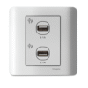 USB Wall Charger 2.1A Dual Outlet E8432USB ZENCELO SCHNEIDER