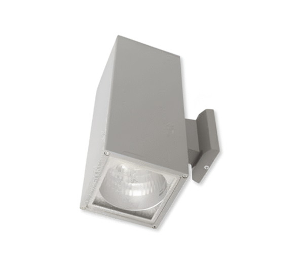 โคมไฟ กิ่ง ผนัง สี่เหลี่ยม ส่องบน/ล่าง สีเงิน (เทา) IP55 รุ่น HFUDSS09 HI-TEK