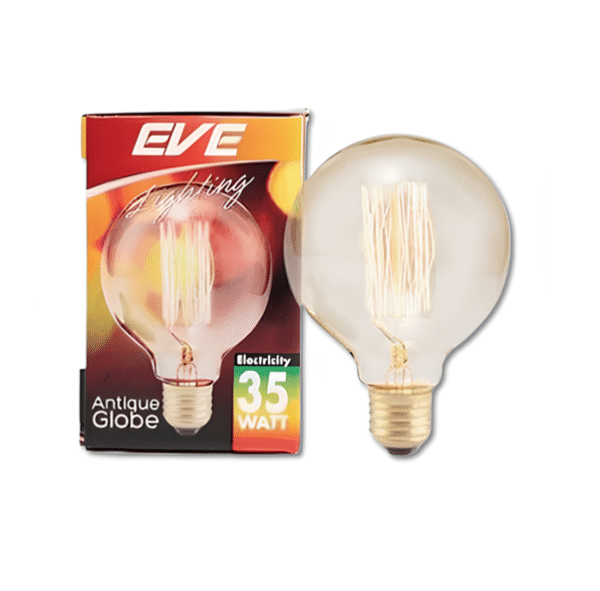 EVE หลอดไส้ E27 35W ทรงกลม รุ่น antique