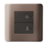 2 Gang Full-Flat Switch with Illuminated “Do Not Disturb” & “Please Clean Up” Symbols E8432DMS ZENCELO SCHNEIDER