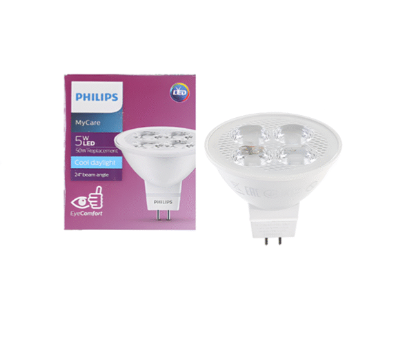 MR16 LED 5w w/w 400lm 12v Mycare PHILIPS
