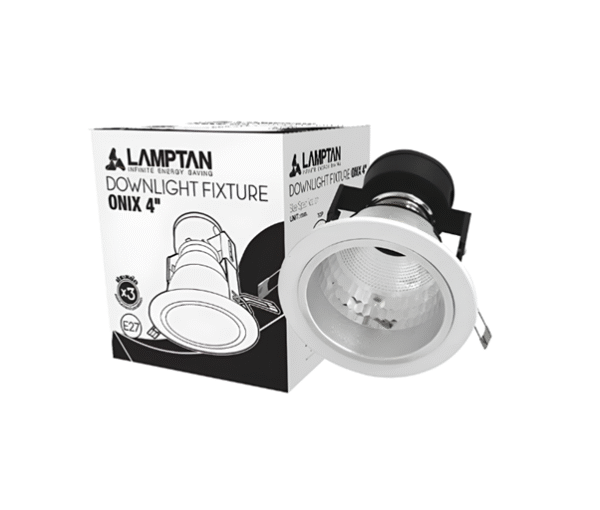 ดาวน์ไลท์ 4 นิ้ว ขาว รุ่น โอนิกซ์ LAMPTAN