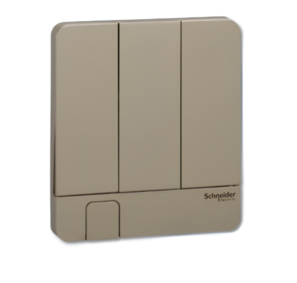 3 Gang Switch cover with keyholdeer E8333KH AVATAR ON E SCHNEIDER - Image 2
