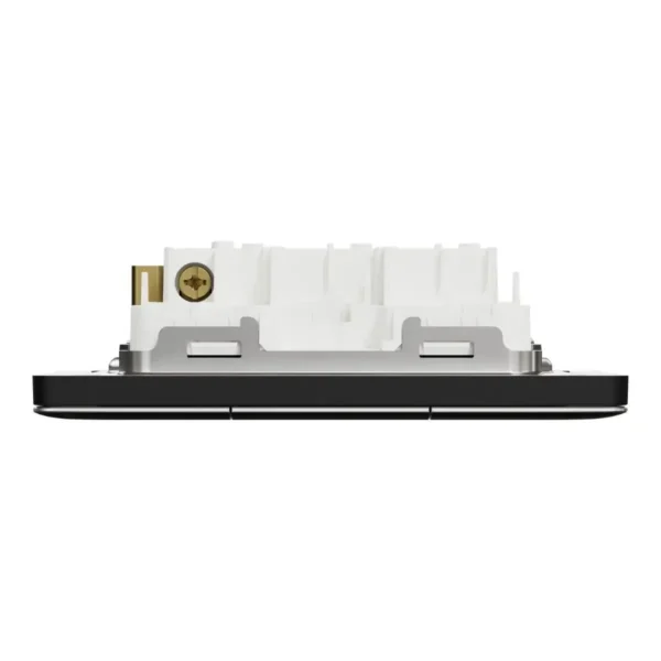Switch 1 way, 16AX, 250V, 3 gangs,Jet Black NUX33_1_JB Unica X SCHNEIDER - Image 4