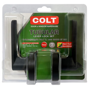 ชุด ลูกบิด ก้าน มน ห้องน้ำ สีดำ สแตนเลส รุ่น TL1649 COLT