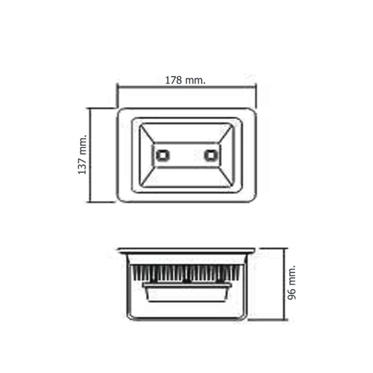 LED สปอร์ตไลท์ 20w D/L, W/W GATA - Image 2