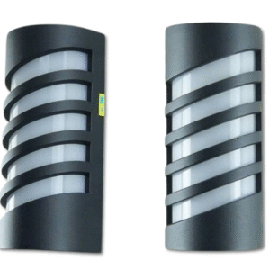 DC-KX116-2 โคมไฟกิ่งภายนอก ลายเกลียว ดำ DC