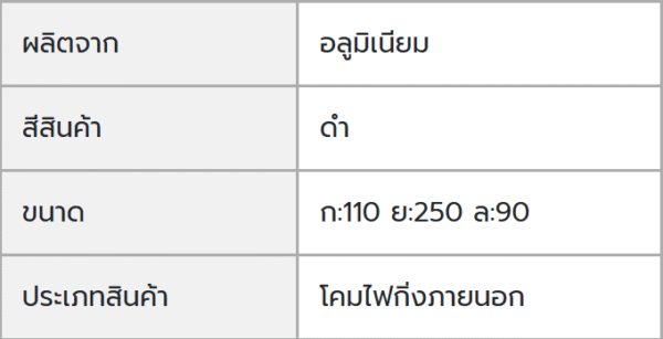 DC-KX116-2 โคมไฟกิ่งภายนอก ลายเกลียว ดำ DC - Image 2