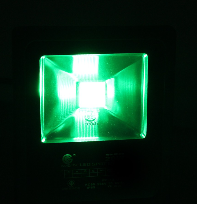 สปอร์ตไลท์ หลากสี LED RGB + รีโมท 100w IWACHI - Image 6
