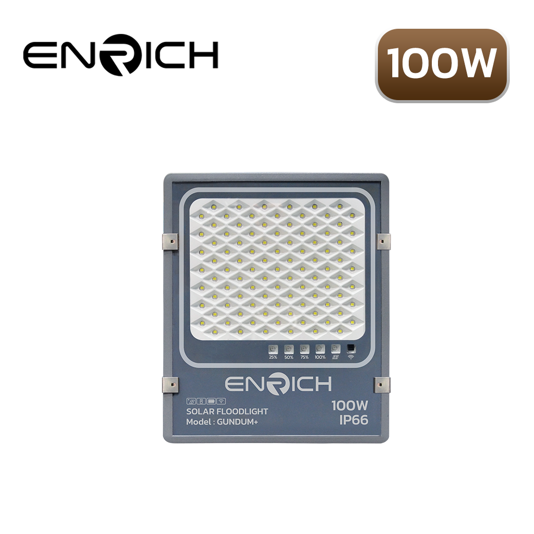 ชุด สปอร์ตไลท์ Solar LED 100w d/l พร้อมแผง IP66 รุ่น Gundam RICH - Image 6