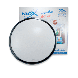 โคมซาลาเปา LED 30w รุ่น ขอบตั้งดำ NEOX