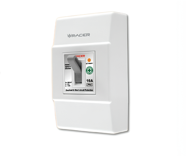 เบรกเกอร์ พร้อม ฝา PREMIUM 32A 2P1E 1.5kA RACER