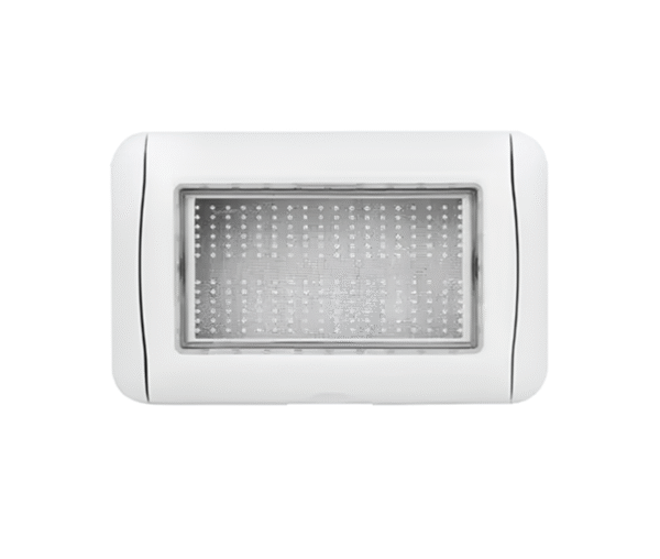 IC หน้ากากกันน้ำ แบบฝัง 2x4 ขาว รุ่น PR-W222R พรีโม่และสวิตท์ IP55 ซีรี่ย์ ICON (Wide-Series) HACO - Image 4