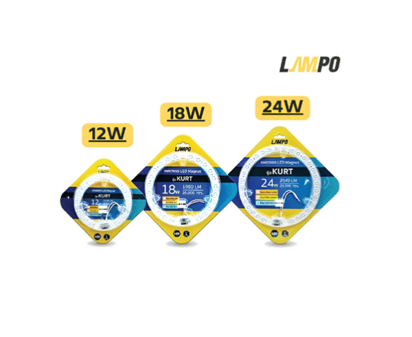 ชิพโคมเพดาน LED 12W, 18W, 24W D/L รุ่น KURT LAMPO