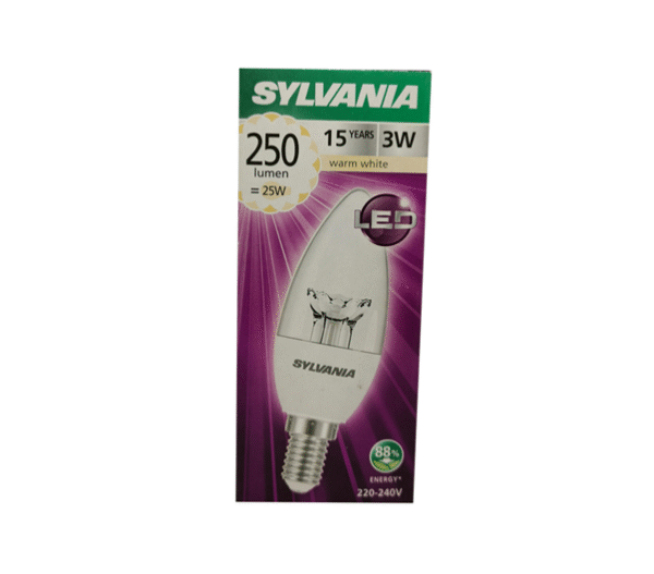 หลอดแอลอีดี จำปา 3w E14 SYLVANIA