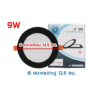 LED Panel 9w D/L, W/W ฝัง กลม 4 นิ้ว ขอบดำ IWACHI