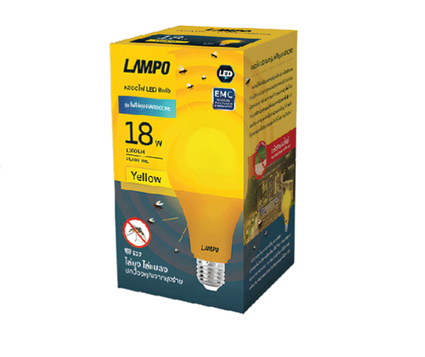 หลอดไฟ ไล่ยุง LED 18w 1300lm รุ่น Alternative ORANGE E27 LAMPO