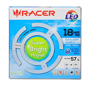 ชิพโคมเพดาน LED 18w d/l 1850lm RACER