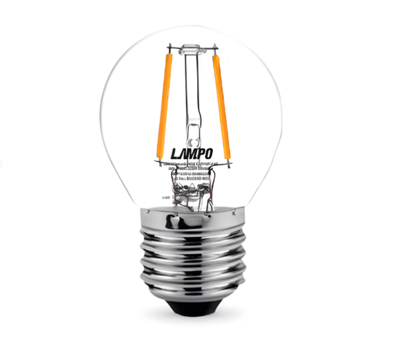 หลอด LED E27 4w W/W Filament รุ่น Big World G125, G95 E27 LAMPO