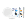 LED Panel 7W, 9W, 13W, 18W, 24W D/L, W/W ฝัง กลม ขอบขาว รุ่น Wonders WELLUX