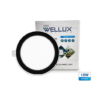 LED Panel 15w D/L, W/W ฝัง กลม ขอบดำ 6 นิ้ว รุ่น August WELLUX
