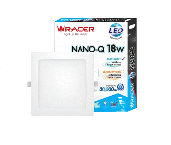 LED PANEL ฝัง เหลี่ยม ขอบขาว 18w d/l รุ่น INTEGRATED RACER