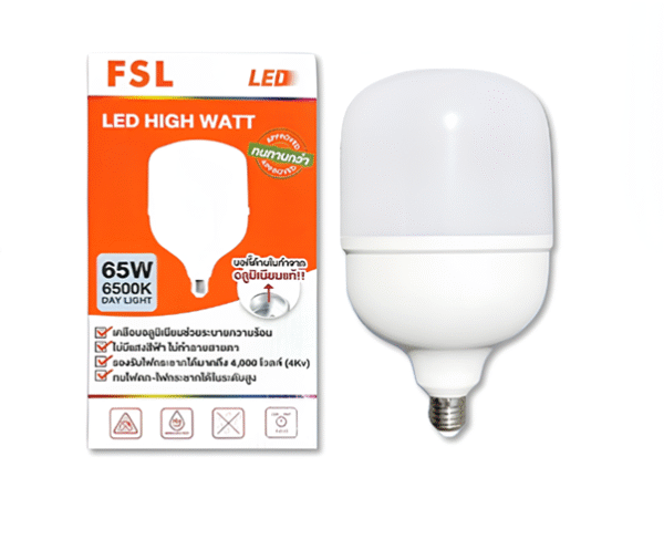 หลอด LED HIGH WATT 65W 6500K D/L FSL