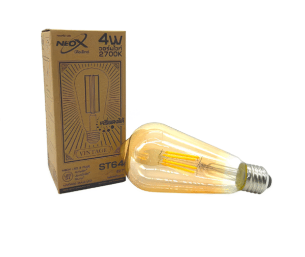 หลอดวินเทจ A60 4w ( สีชา ) w/w NEOX