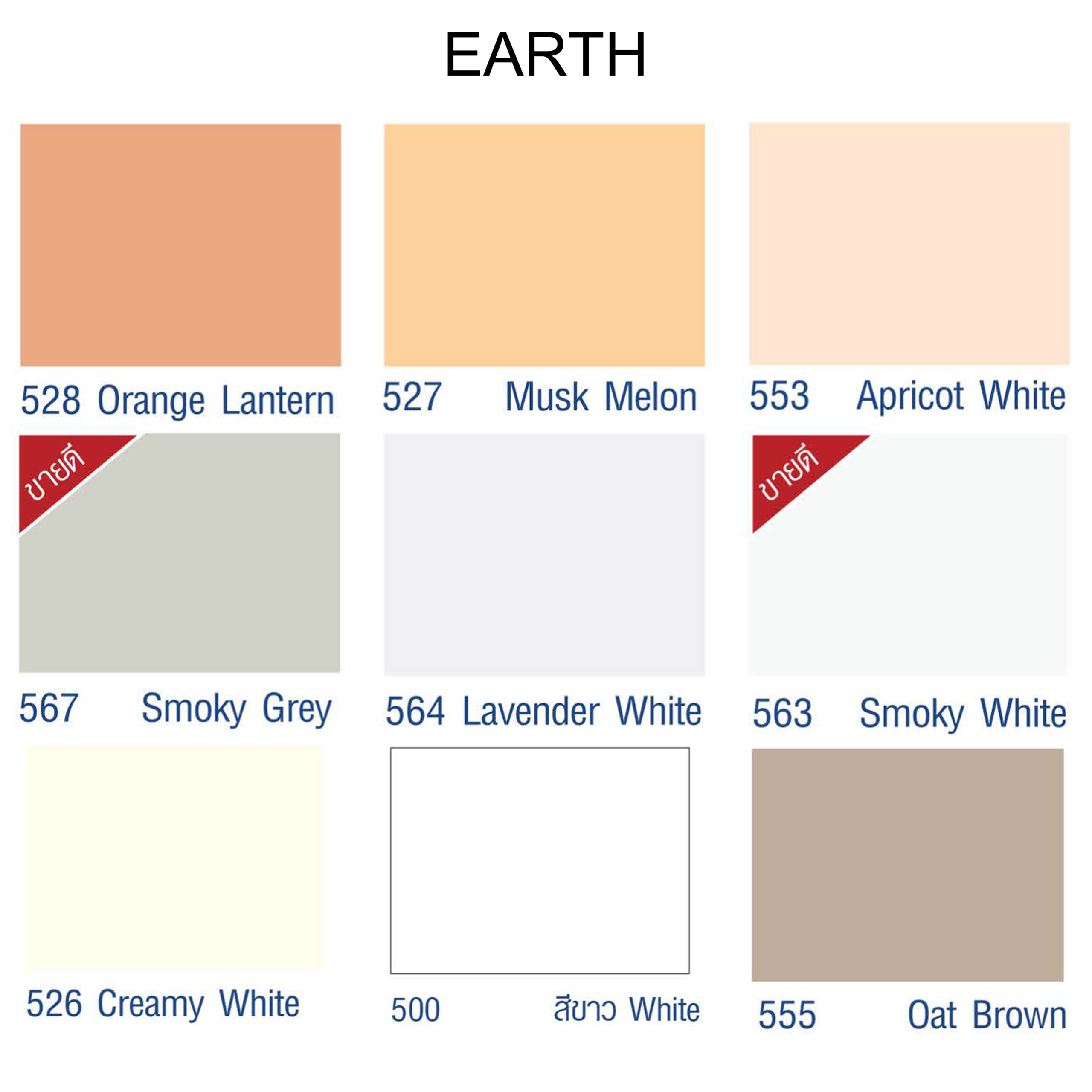 สีน้ำอะคริลิก ด้าน สีเบอร์ ภายนอก-ภายใน Earth NUSO - Image 2