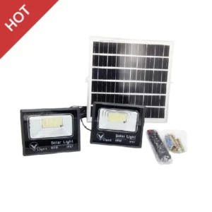 ชุด สปอร์ตไลท์ Solar 60w D/L +แผงโซล่า IP67 รุ่น HERO V LIGHT