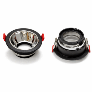 H-5067-BK/SN-GU10 โคมฮาโลเจน 3.5 นิ้ว ขอบดำ ปรับมุม 85x45mm GU10 DC