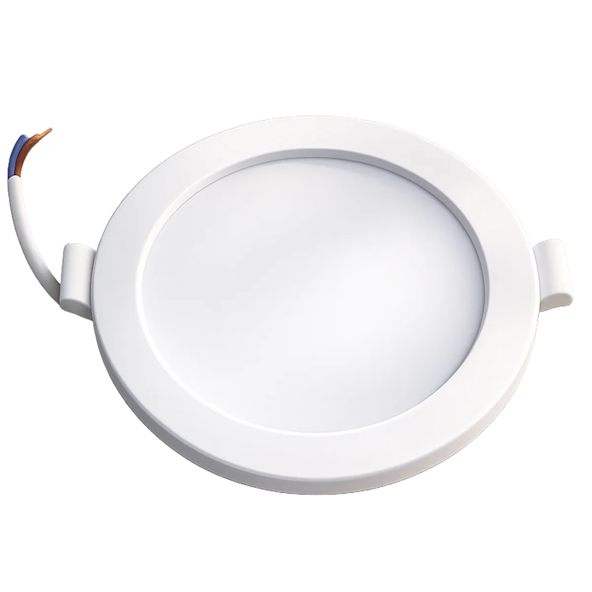 LED Panel 9w D/L 850lm ฝัง กลม ขอบขาว 4 นิ้ว รุ่น LUXTECH WELLUX