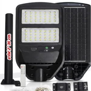 ชุด โคมถนน LED โซล่า 200w d/l + รีโมท พร้อมขา ZQ-CJ2 IWACHI