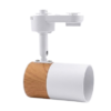DC-TL-90169B-T-WH-GU10 โคมแทรกไลท์ สีขาว กลมเล็ก ฐานลายไม้