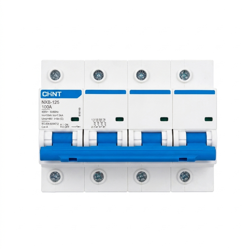 ลูกย่อยเซอร์กิจ 4P 100A 10kA EU รุ่น NXB-125 CHINT KOWANN