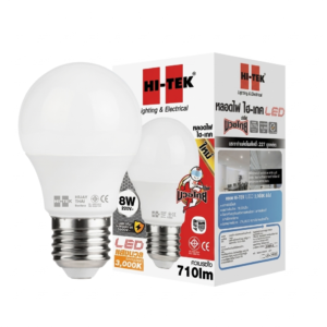 หลอด Bulb LED 8w W/W 710ml. E27 รุ่น มวยไทย ซีรี่ย์ HI-TEK