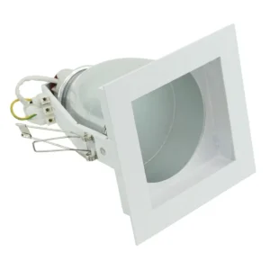 DL-778A-1-WH โคมดาวไลท์ สี่เหลี่ยม 4 นิ้ว ขอบขาว E27 105x130x160 DC