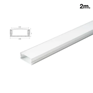 TRACK-1207-2M-FG รางไฟ อะลูมิเนียม ลอย (ไฟริบบิ้น) 2 เมตร 2.5x1cm. SL