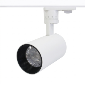 โคมแทรคไลท์ LED 10w w/w กระบอก หน้ากลม ขาว 220V IWACHI