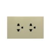 SMR ชุด เต้ารับ ปลั๊กกราวด์คู่ สีขาาว P50404N BTICINO