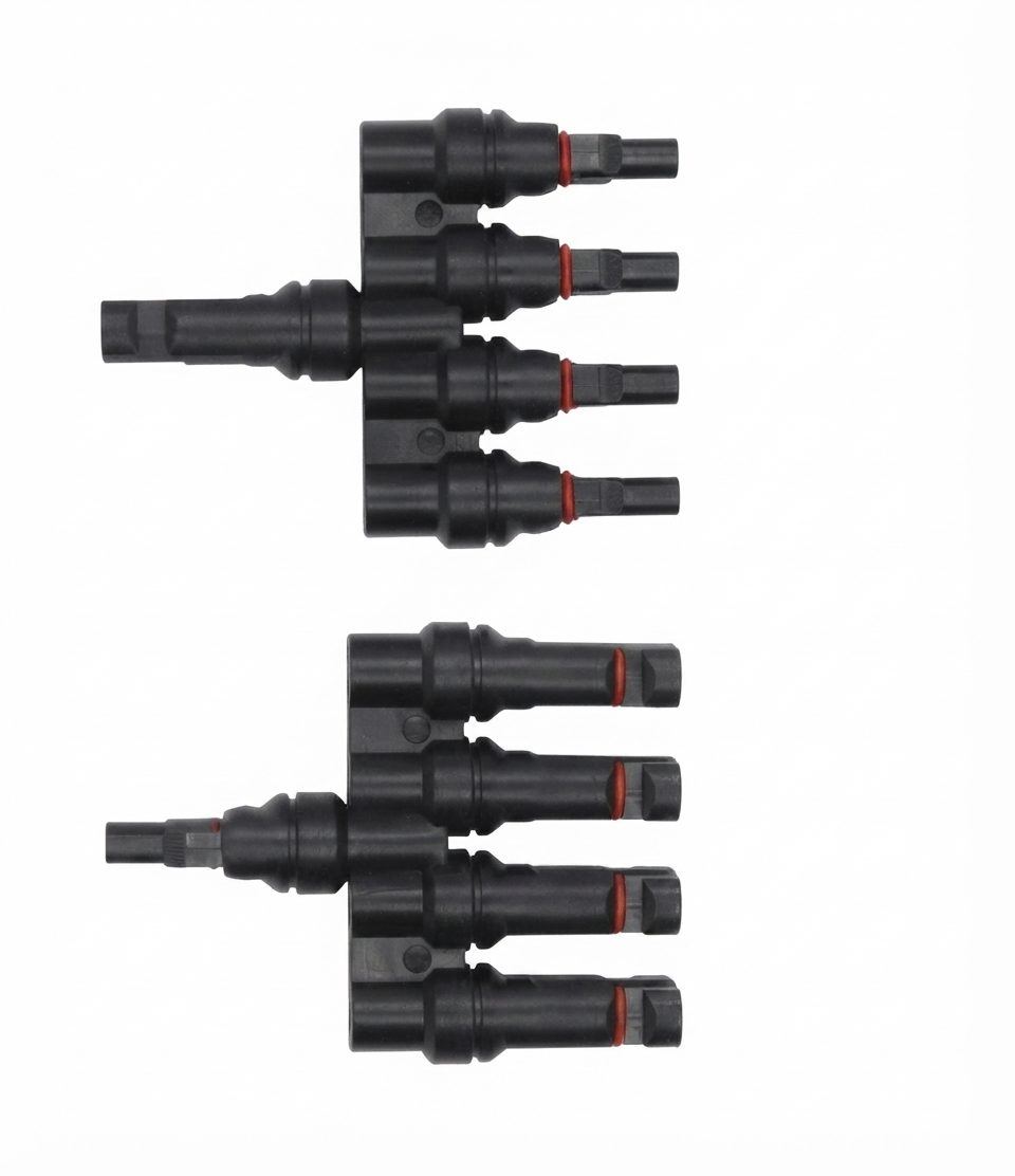CB-1010 MC4 T-Type 5 Ways Connector (Pair) 1500V. TUV ผู้+เมีย LINK