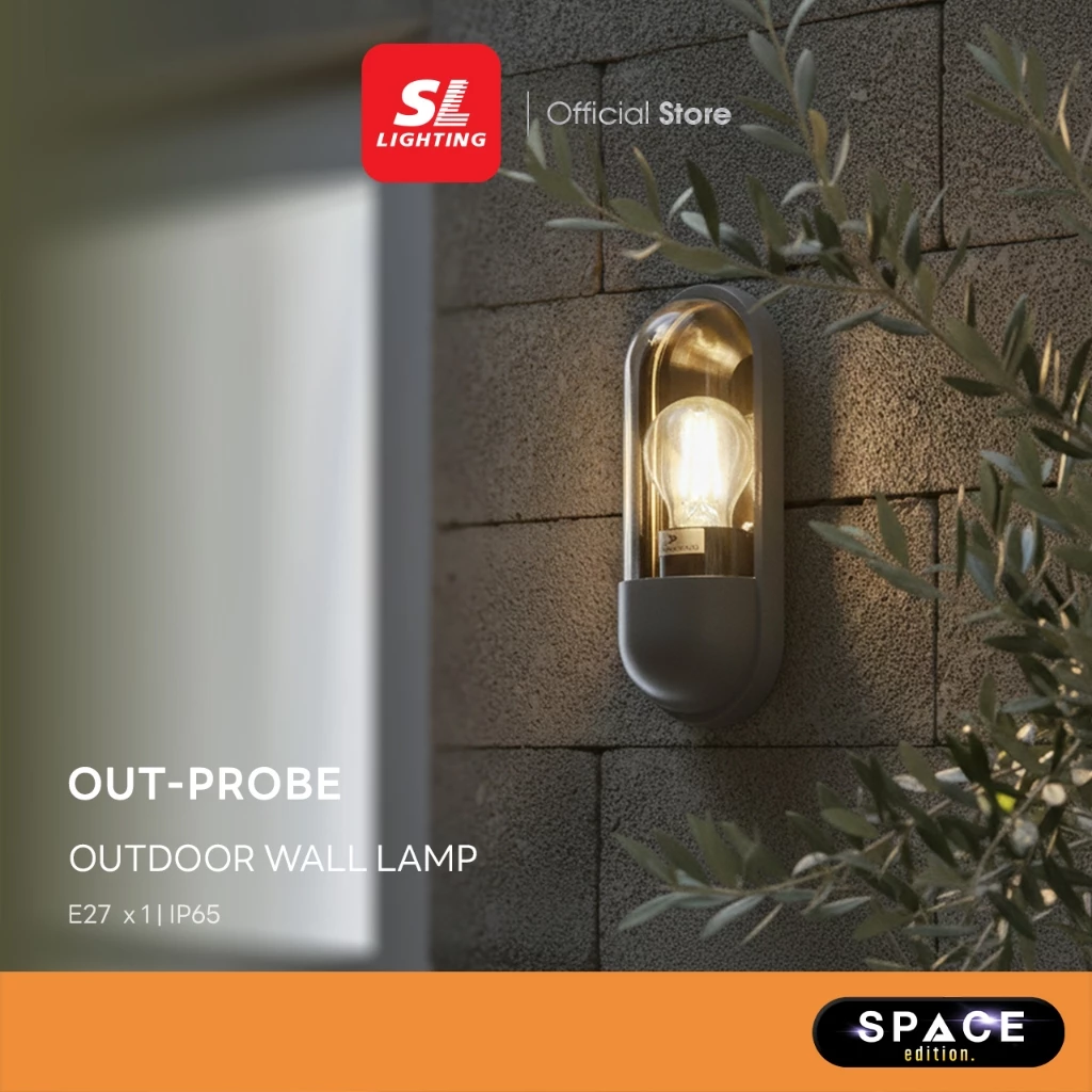 OUT-PROBE-E27-GY โคมไฟกิ่ง ภายนอก E27 รุ่น SPACE Edition SL - Image 5
