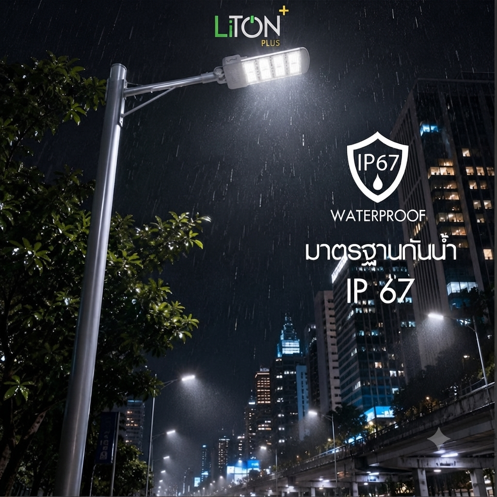 โคมถนน LED ปรับมุม SMD รุ่น Module Pro(ไม่มีขา)200w D/L 28000lm LITON - Image 4