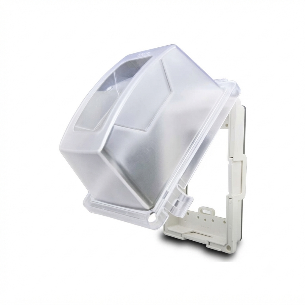 ฝาครอบ หน้ากากกันน้ำ (ฝาสูง) NANO-414CW สีขาว (ฝาใส) NANO - Image 3